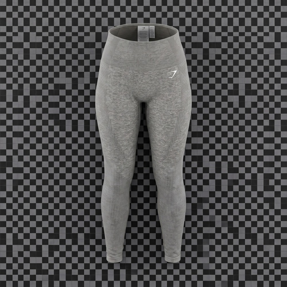 Gymshark Energy+ Seamless Leggings HighWaist Glute Contour Grey Marl Women S EUC
